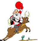 riding santa