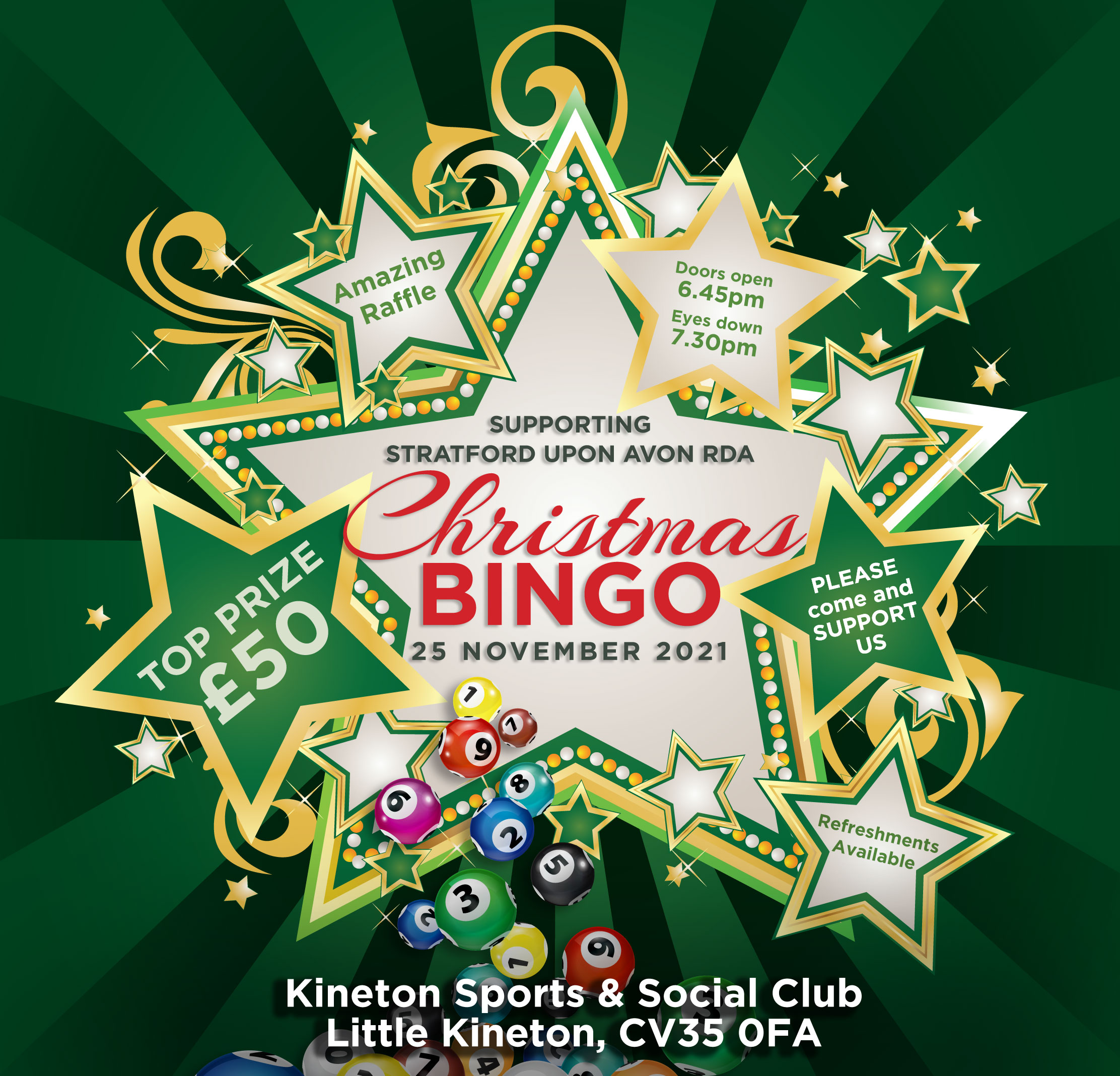 RDA Stratford Christmas Bingo